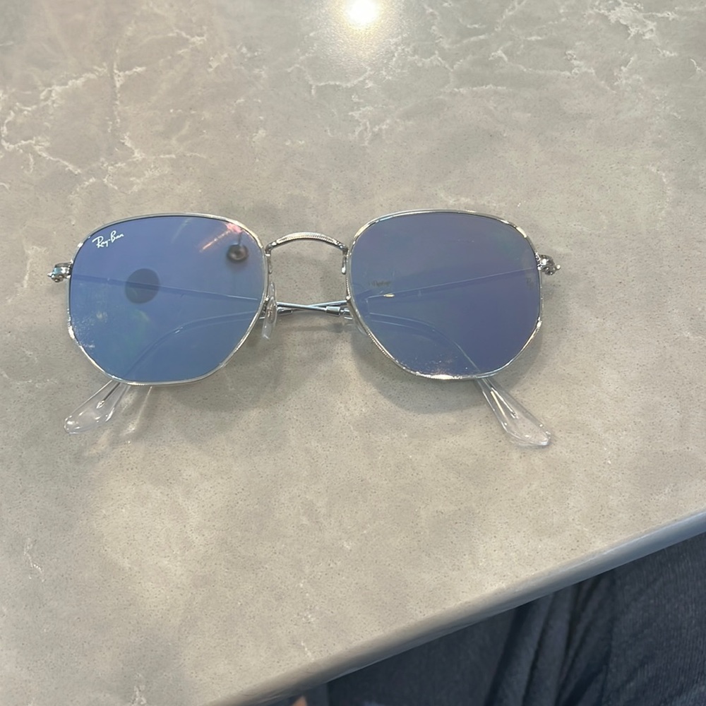 Purple hexagon ray bans
